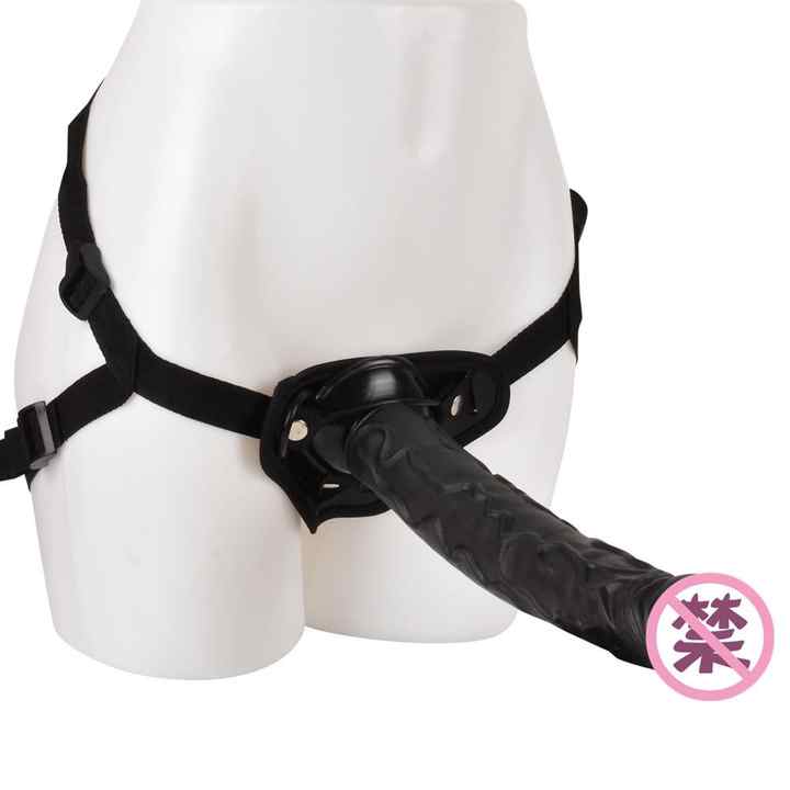Strap-On XXL 35–53 cm – Poder y Placer - Negro